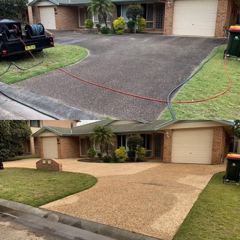 Dolphin Power Cleaning pressure washing work in Tomago