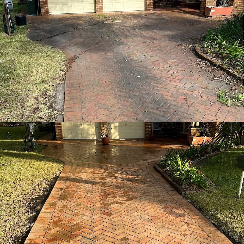 Dolphin Power Cleaning pressure washing work in Tomago