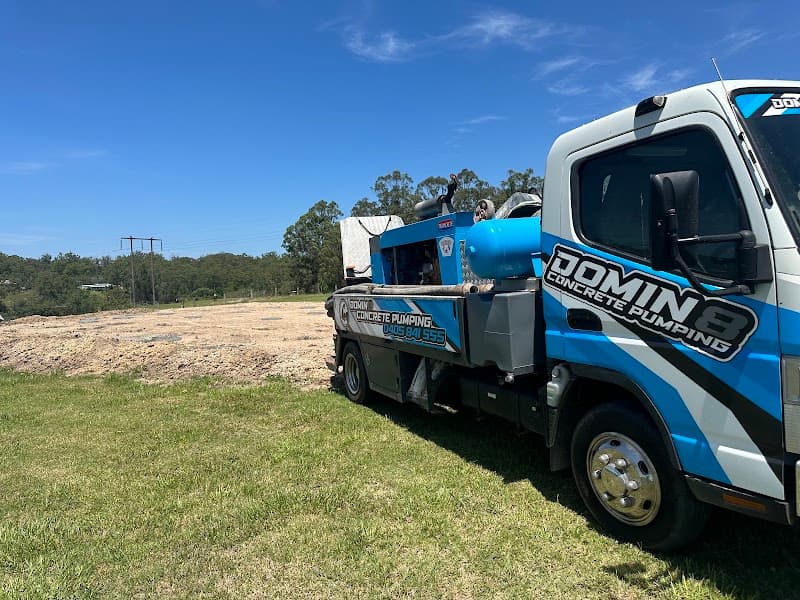 DOMIN8 Concrete Pumping Pty Ltd concreting work in King Creek