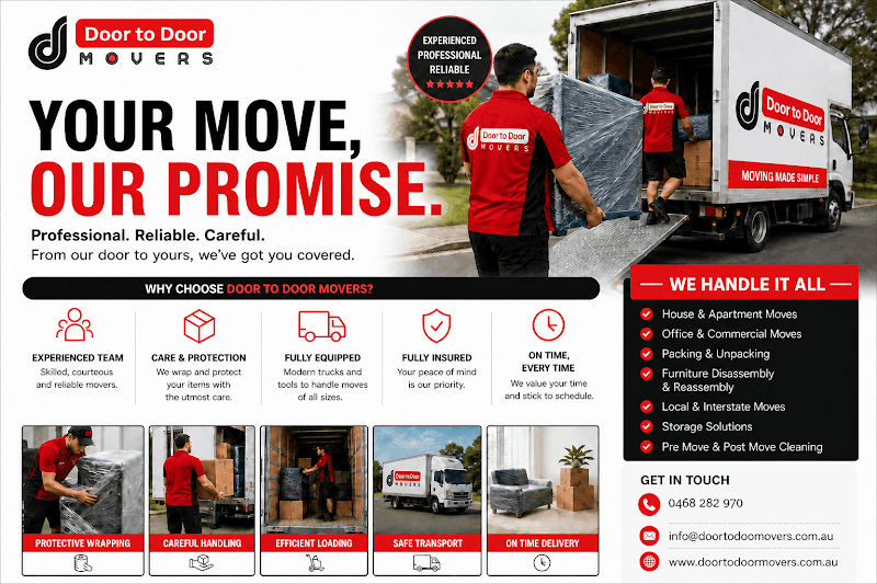 Door TO Door Movers Hobart removalist work in Hobart