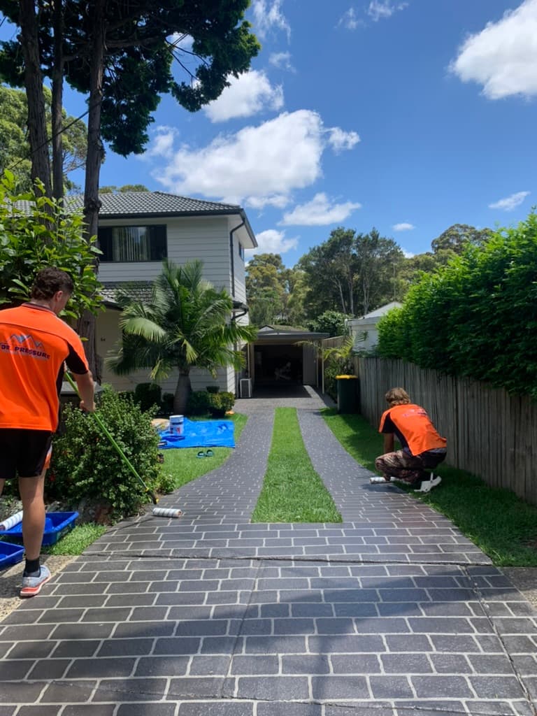 Dr. Pressure pressure washing work in Gladesville