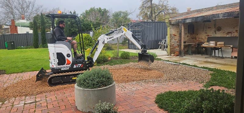 Eaglehawk Mini Excavator Hire demolition work in Eaglehawk