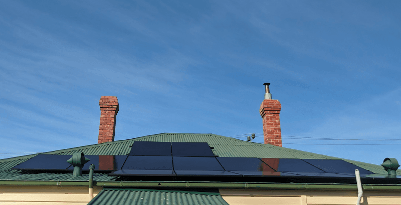 East Coast Energy Co Tasmania solar panel installation work in Rokeby