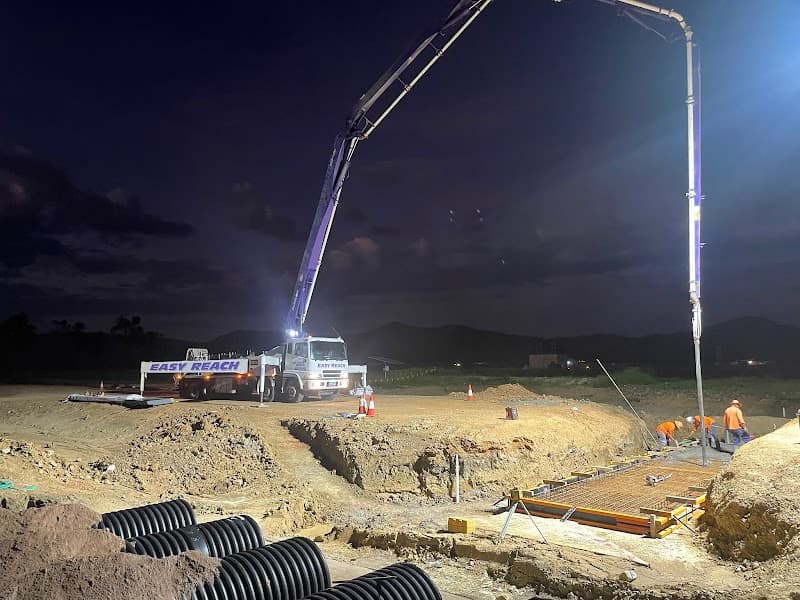 Easy Reach Concrete Pumping Pty Ltd concreting work in Garbutt