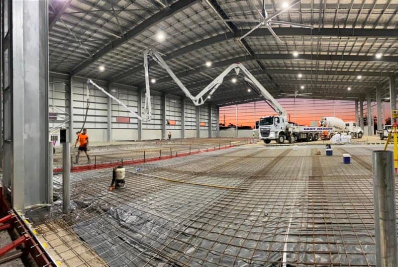 Easy Reach Concrete Pumping Pty Ltd concreting work in Garbutt