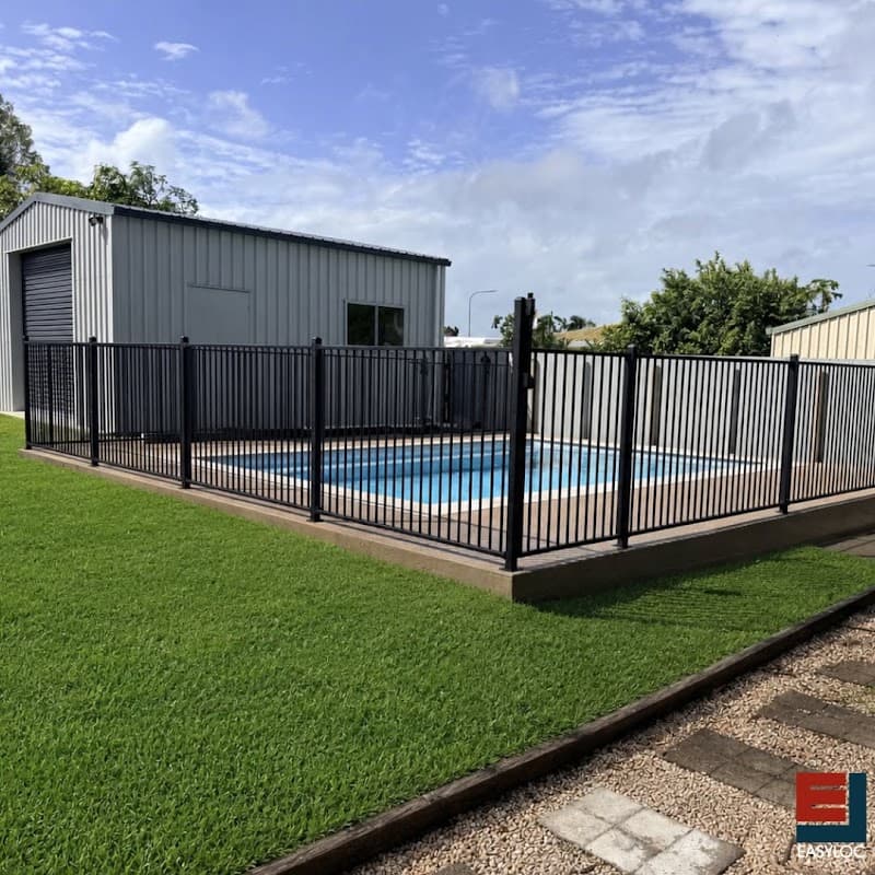 Easyloc Aluminum and Powder Coating fencing work in Glenella