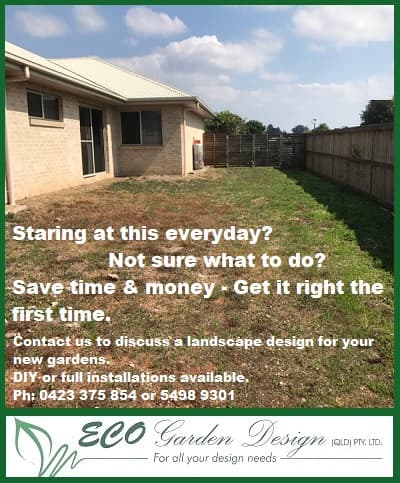 Eco Garden Design landscaping work in Caboolture
