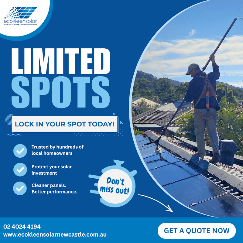 EcoKleenSolar Newcastle solar panel installation work in Morisset