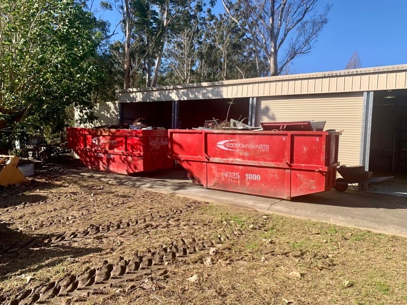 Economy Waste Skip Bins rubbish removal work in West Gosford