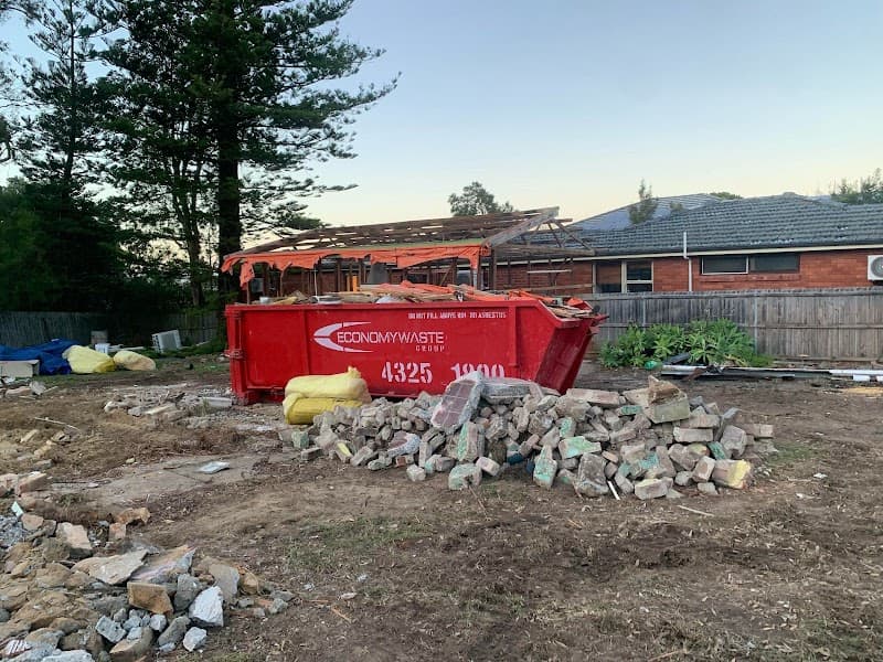 Economy Waste Skip Bins rubbish removal work in West Gosford