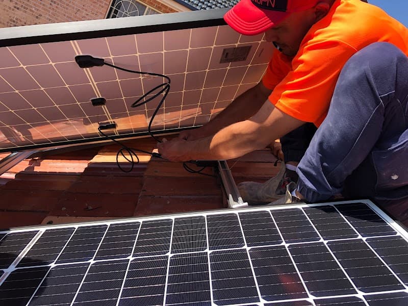 EMB Electrical and Solar solar panel installation work in Springwood