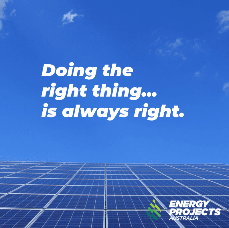 Energy Projects Australia solar panel installation work in Joondalup