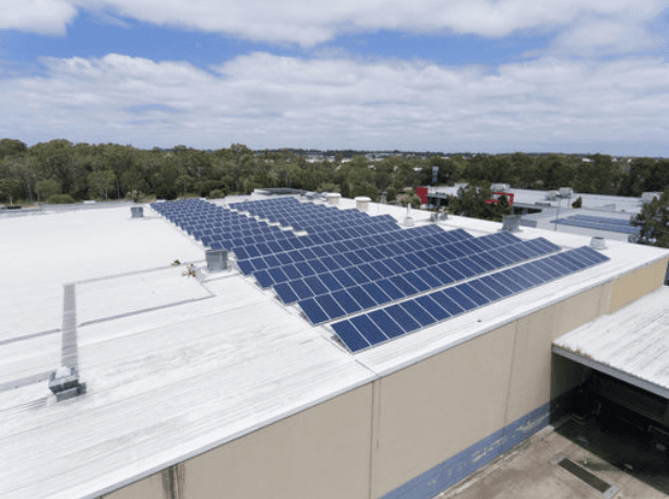 Energy Rich Pty Ltd solar panel installation work in Thabeban