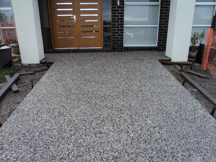Exposed Aggregate Driveways Melbourne concreting work in Melbourne