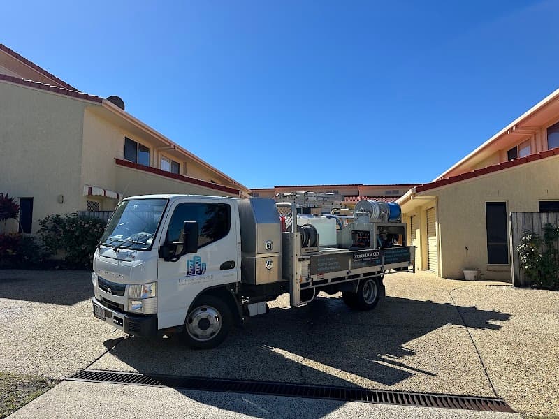 Exterior Clean QLD | Pressure Cleaning | House Washing | Solar Panel Maintenance gutter cleaning work in Pelican Waters