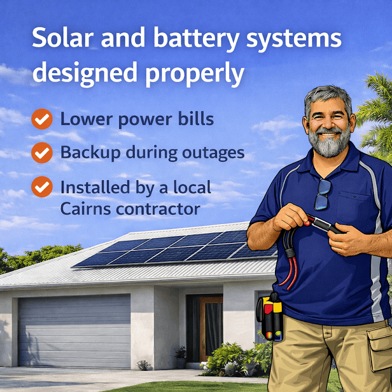 Ferrero Electrical & Solar solar panel installation work in Mount Sheridan