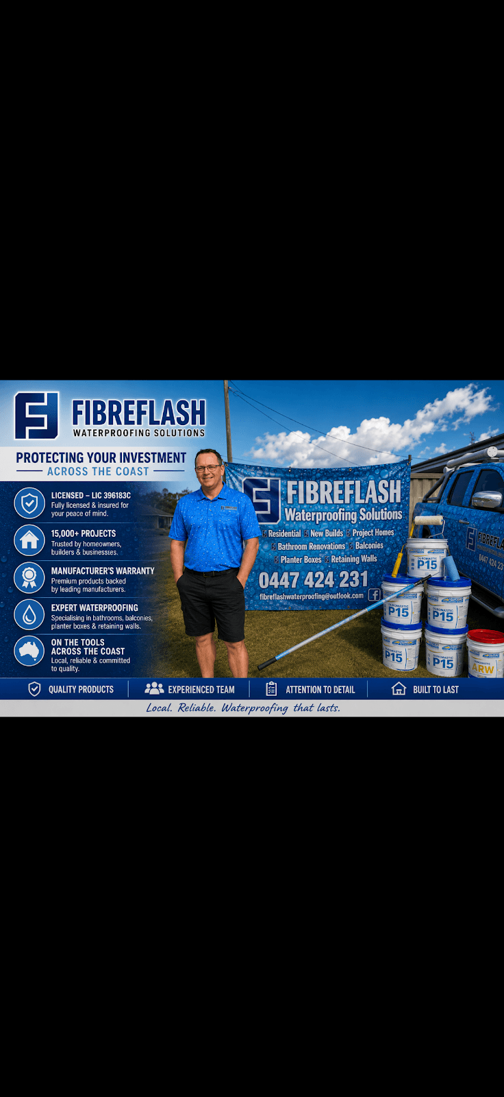 Fibreflash Waterproofing Solutions waterproofing work in Gorokan