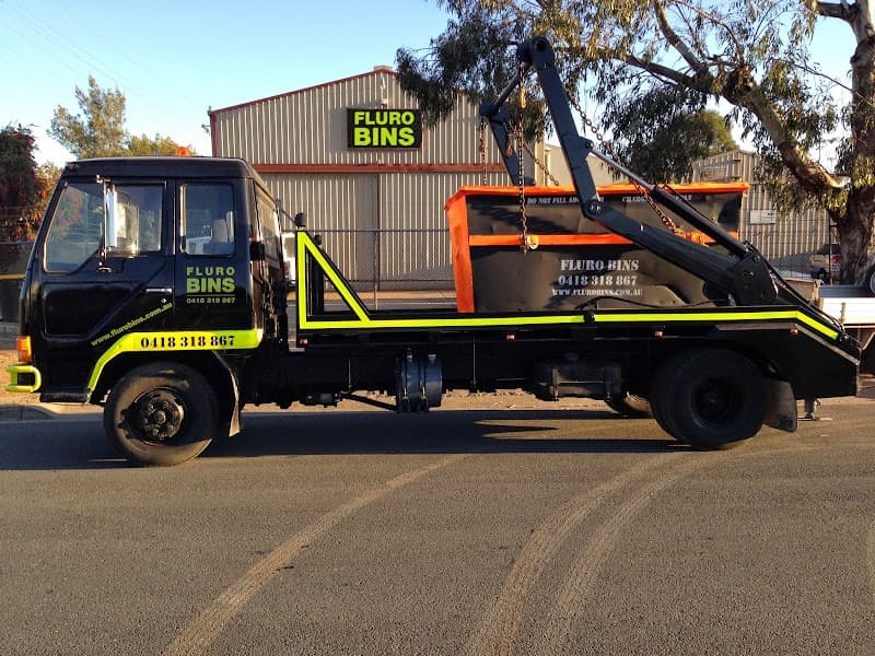 Fluro Skip Bins - Adelaide Skip Bin Hire rubbish removal work in Wingfield