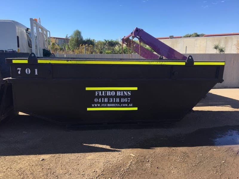 Fluro Skip Bins - Adelaide Skip Bin Hire rubbish removal work in Wingfield
