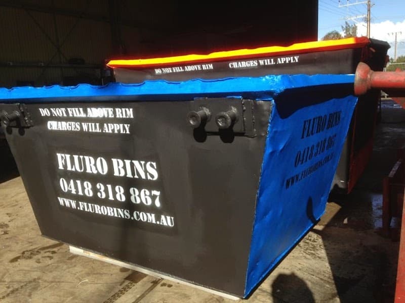 Fluro Skip Bins - Adelaide Skip Bin Hire rubbish removal work in Wingfield