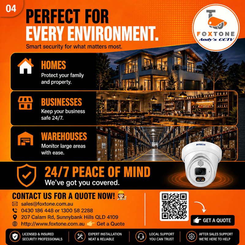 Foxtone Andy's CCTV security & cctv work in Sunnybank Hills