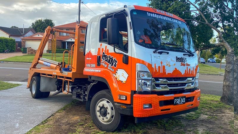 Freddy's Skip Bin Hire rubbish removal work in Padstow