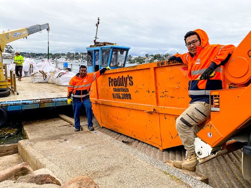 Freddy's Skip Bin Hire rubbish removal work in Padstow