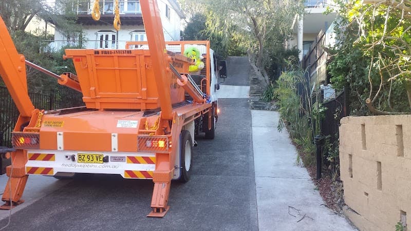 Freddy's Skip Bin Hire rubbish removal work in Padstow