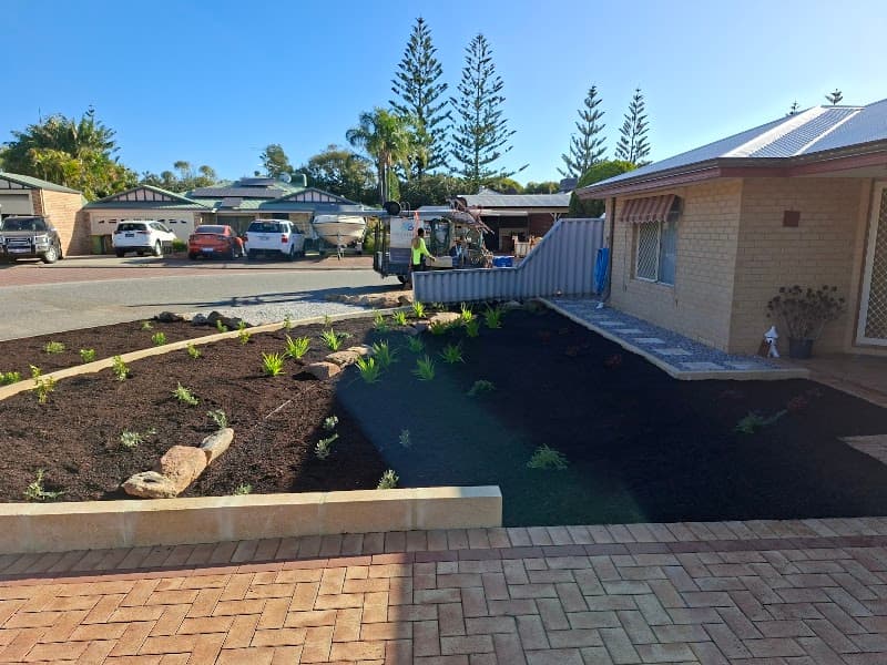 Geographe Landscapes landscaping work in Halls Head