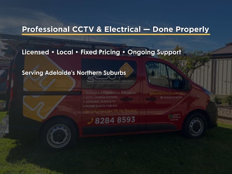 GESA Electrical & CCTV Solutions solar panel installation work in Angle Vale