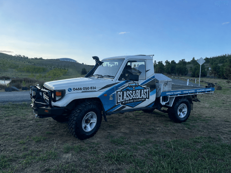 Glass & Blast Canberra pressure washing work in Braddon