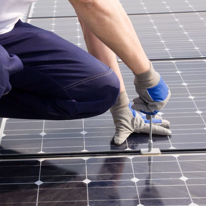 Gnowee Solar Pty Ltd solar panel installation work in Melbourne