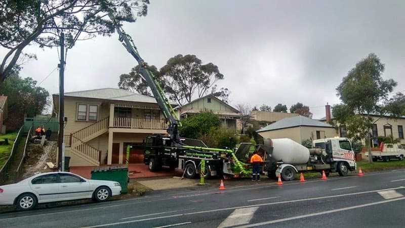 Golden City Concrete Pumping concreting work in East Bendigo