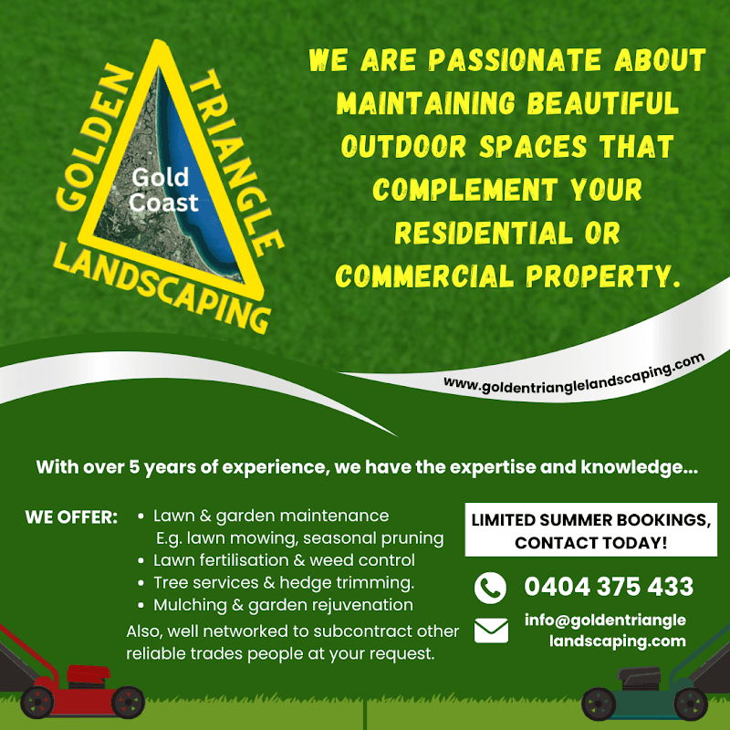 Golden Triangle Landscaping landscaping work in Mermaid Beach