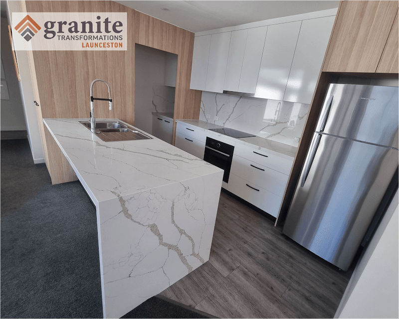 Granite Transformations Launceston kitchen renovation work in Invermay