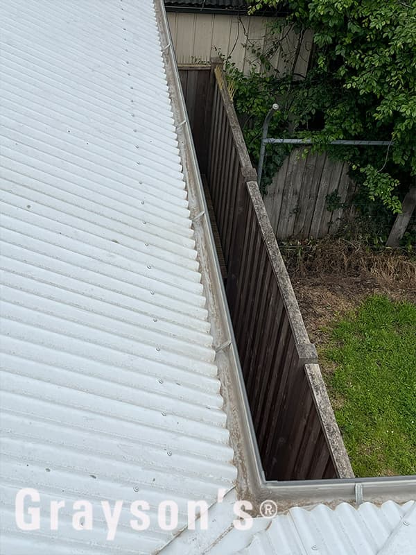Grayson's Gutter Guard Geelong gutter cleaning work in Armstrong Creek