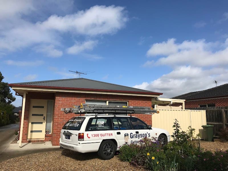 Grayson's Gutter Guard Geelong gutter cleaning work in Armstrong Creek