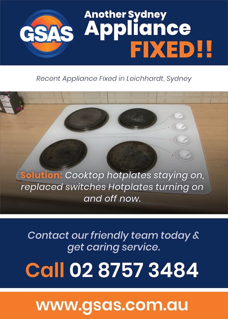 Greater Sydney Appliance & Electrical Services appliance repair work in North Strathfield