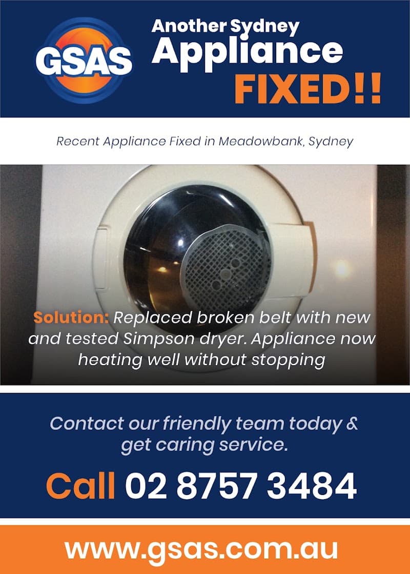 Greater Sydney Appliance & Electrical Services appliance repair work in North Strathfield