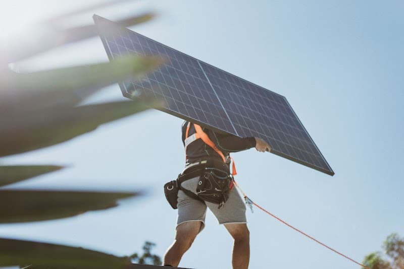 Green Coast Solar and Electrical solar panel installation work in Southport