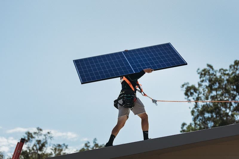 Green Coast Solar and Electrical solar panel installation work in Southport