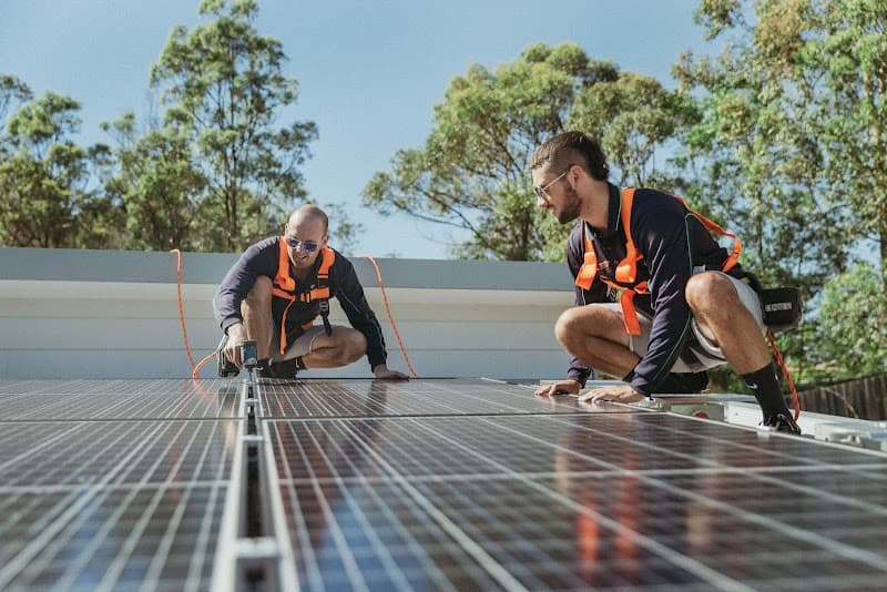 Green Coast Solar and Electrical solar panel installation work in Southport