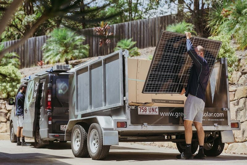Green Coast Solar and Electrical solar panel installation work in Southport