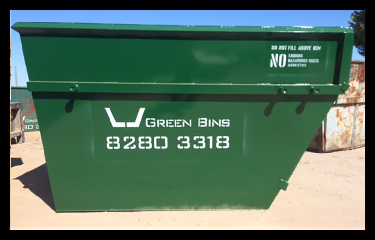 Green Skip Bins Adelaide rubbish removal work in Burton