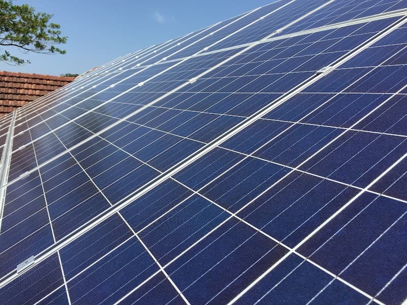 Green Solar solar panel installation work in Stones Corner
