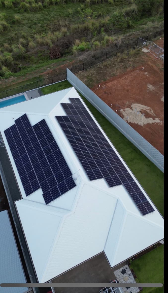 Greenfield Energy solar panel installation work in Cairns North