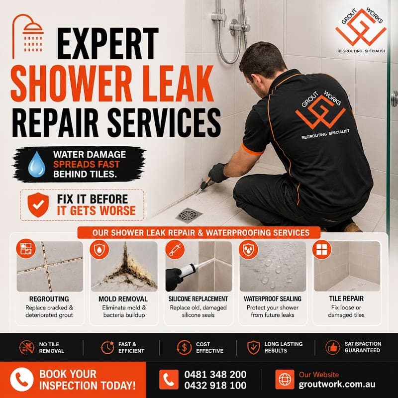 Grout Works - Tile & Shower Regrouting Specialist waterproofing work in Dandenong