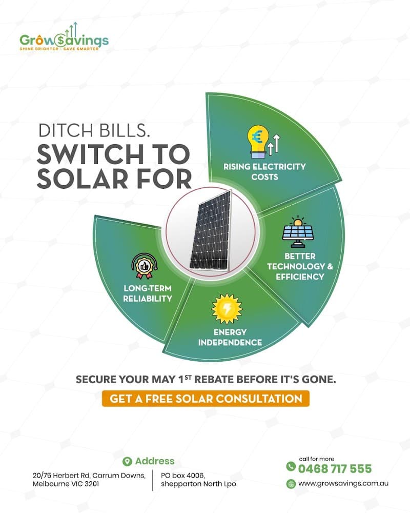 Grow Savings - Solar Installer Melbourne solar panel installation work in Carrum Downs