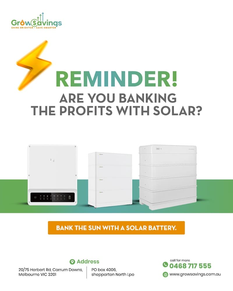 Grow Savings - Solar Installer Melbourne solar panel installation work in Carrum Downs
