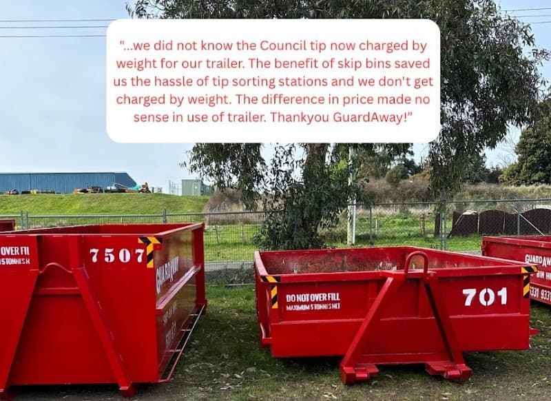 GuardAway Skip Bins rubbish removal work in St Leonards